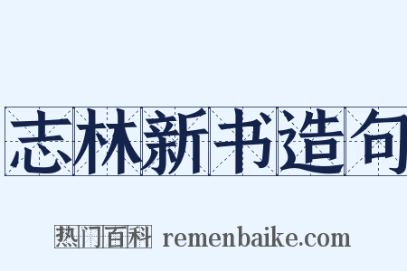 志林新书造句是什么意思的图片